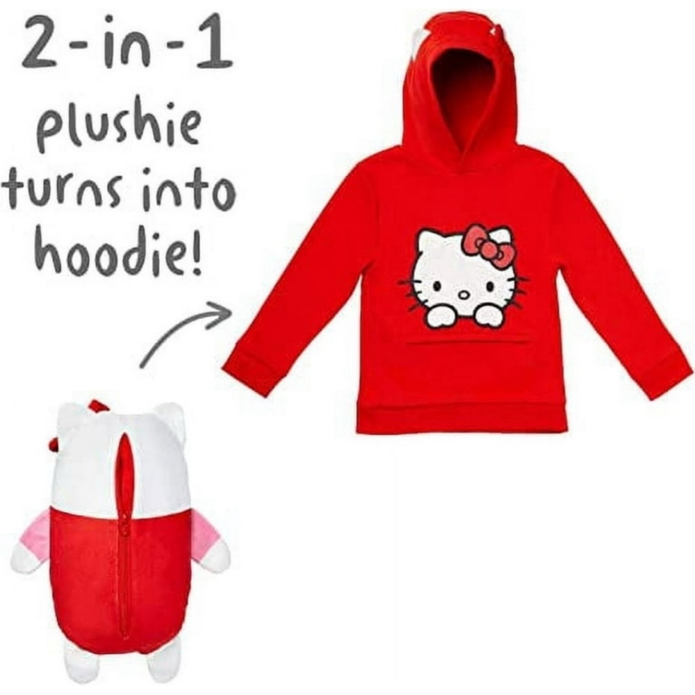Hello Kitty Red Convertible Hoodie Plush
